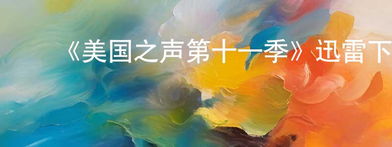 影视迷陈建昌的个人博客,《美国之声第十一季》迅雷下载/在线观看-选秀综艺-美剧天堂